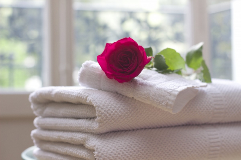 chambre-hote-LE TIGNET-min_towel_rose_clean_care_salon_spa_white_bath-731641